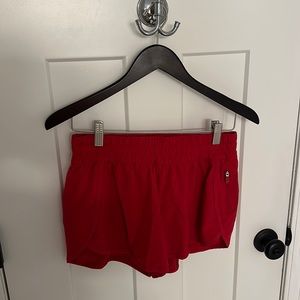 Red Lululemon Shorts